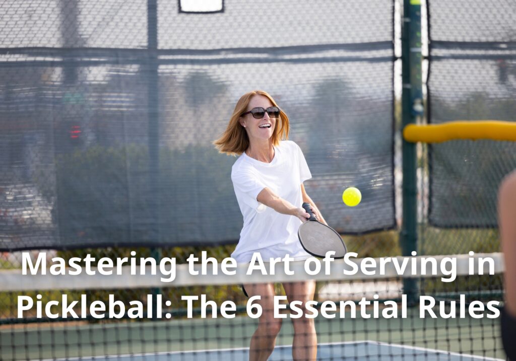 Mastering the Art of Serving in Pickleball: The 6 Essential Rules